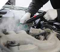 Top of Engine Steam Clean