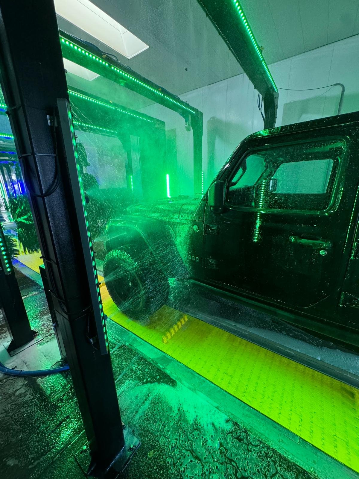 Car wash equipment at Lux Wash and Detail in Elk Grove