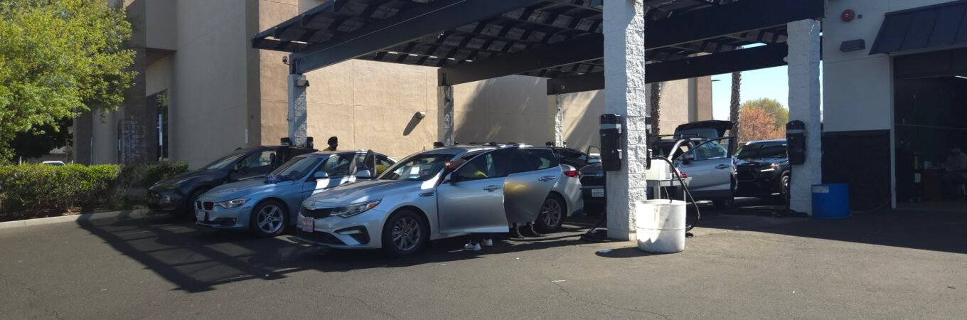 Freshly washed vehicle at Lux Wash and Detail in Elk Grove