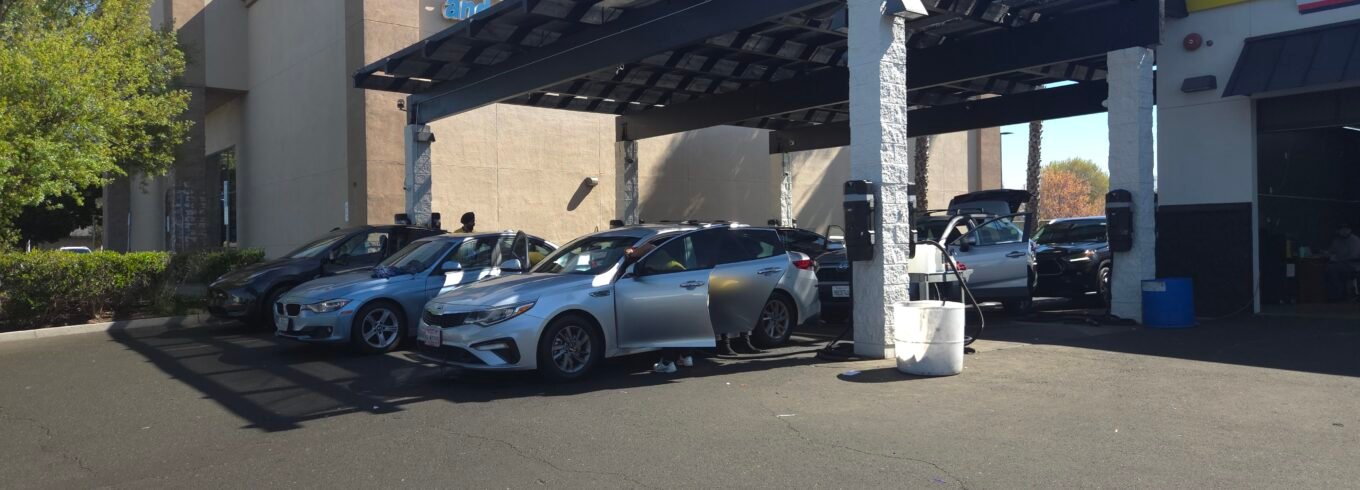 Freshly washed vehicle at Lux Wash and Detail in Elk Grove
